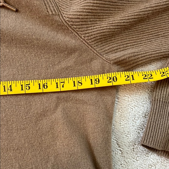 Rag & Bone Tan 100% Cashmere Hoodie Size L - Picture 3 of 5
